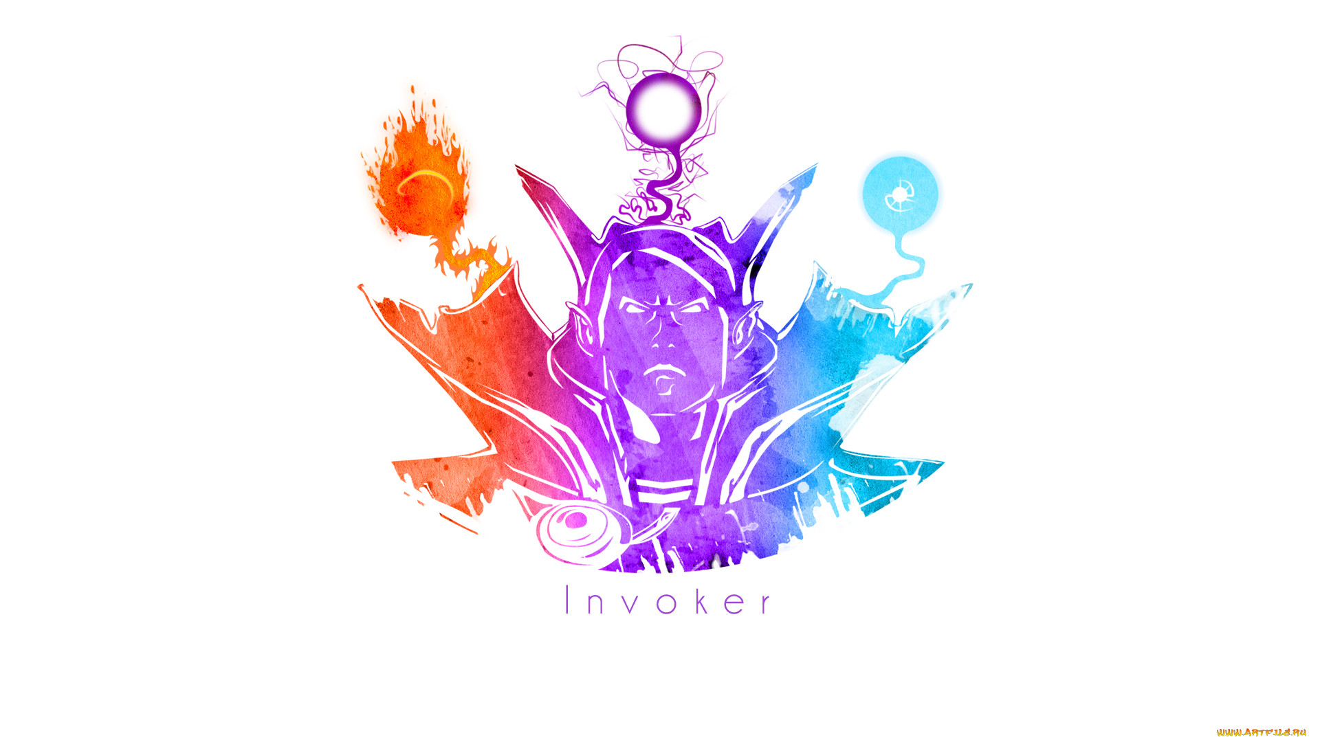 , , invoke, invoker, dota, 2, exort, quas, wex, valve, minimalism